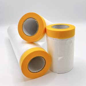 Cinta y Lona Protectora, Lona de Plástico para Pintores, para Pintar Automóviles, Decoración del Hogar, Cubierta Antipolvo para Muebles y Pisos - Product Image 2