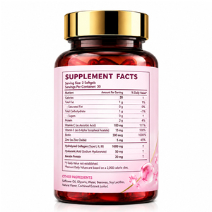 Capsules de collagène marin pour adultes en gros OEM/ODM – Éclaircissement de la peau, antioxydant, soutien immunitaire, croissance capillaire, vitamine beauté - Product Image 4