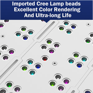 KASSRAY Série <span class=keywords><strong>T</strong></span> Panneau lumineux plat pour coraux, LED CREE, corps en aluminium, produit pleine taille, alimentation Meanwell pour aquarium de récif corallien marin - Product Image 5