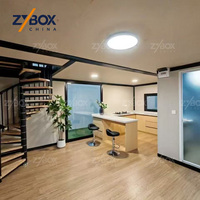 Maison modulaire de luxe préfabriquée extensible sur deux étages avec balcon pour investissement immobilier aux États-Unis et en Australie