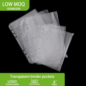 Cartella Portadocumenti in PVC Trasparente A4 A5 A6 con Cerniera, Organizzatore per Budget e Contanti, Raccoglitore per Carte - Product Image 1