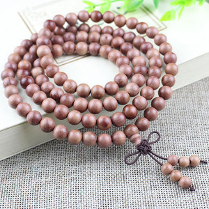 Ling Gusi 108-Bead Buddhist Prayer Beads <b>Red</b> Cypress Wood 8mm Unisex Natural Fragrance Gift <b>Bracelet</b> - Product Image 2