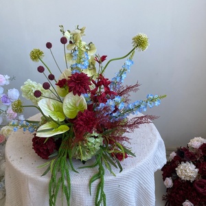 Bolas <span class=keywords><strong>de</strong></span> Flores Artificiales al por Mayor Estilo Bosque, Bolas Florales <span class=keywords><strong>de</strong></span> Hortensias <span class=keywords><strong>de</strong></span> Seda Verde y Blanca, Centro <span class=keywords><strong>de</strong></span> Mesa Verde <span class=keywords><strong>para</strong></span> Decoración <span class=keywords><strong>de</strong></span> Bodas - Product Image 6