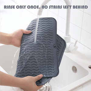 <b>Silicone</b> Dish Drying <b>Mat</b> for Multiple Usage Silicon Dish Drying <b>Mat</b> Heat Resistant Table <b>Mat</b> for Kitchen Counter - Product Image 6