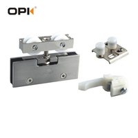 Rouleau coulissant pour porte suspendue en alliage de zinc robuste OPK à 4 roues, épaisseur 1 mm
