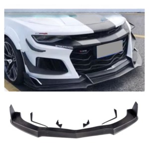 YOMDO Style <span class=keywords><strong>SS</strong></span> - Lame de pare-chocs avant en carbone avec canards pour Chevrolet <span class=keywords><strong>Camaro</strong></span> ZL1 2014-2015 - Product Image 1