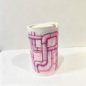 Tasse en céramique faite à la main personnalisée | Tasse à <span class=keywords><strong>café</strong></span> en porcelaine peinte à la main | Cadeau de vacances personnalisé - Product Image 6