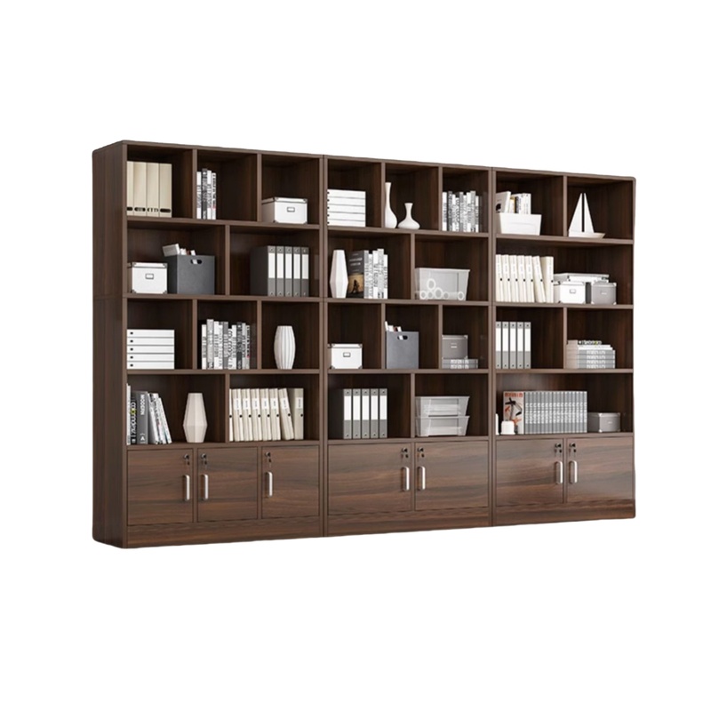 Minimalist Modern Partition Shelves with Cabinet