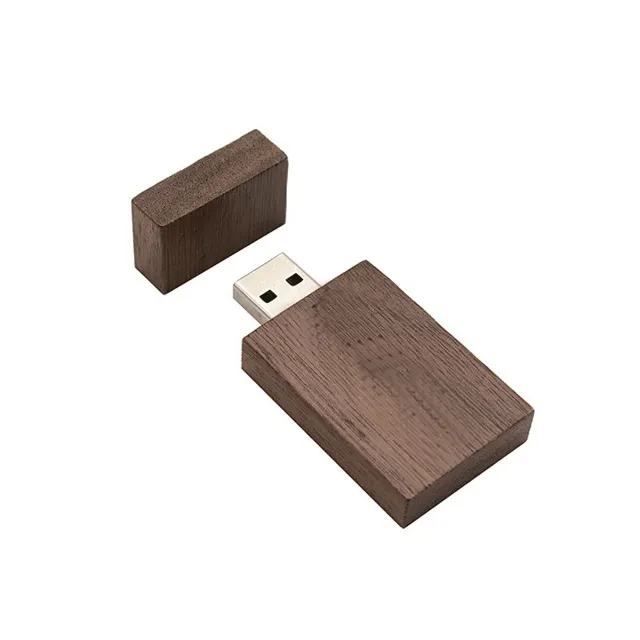 Personalizado Logotipo Criativo Original De Madeira Usb Pendrive Com Caixa De Madeira De Nogueira Usb Flash Drive Bulk Maple Wood Memory Stick