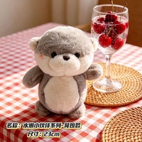 Peluche Otter Mignonne de 23 cm, Douce et Apaisante, Taille Paume, pour Vente en Gros, Magasins de Cadeaux et Importateurs