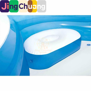 JingCHuang56475 Asiento Inflable <span class=keywords><strong>para</strong></span> <span class=keywords><strong>Piscina</strong></span> con Respaldo, <span class=keywords><strong>Piscina</strong></span> Familiar Transparente y Reforzada <span class=keywords><strong>para</strong></span> Bebés, <span class=keywords><strong>Piscina</strong></span> de Baño <span class=keywords><strong>para</strong></span> Jugar en el Agua - Product Image 4