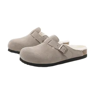 Recommend ARCH SUPPORT Flat Heel Mules Flat Flat Fur Mules Women Platform Female Crocks