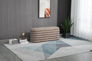 Banco otomano <span class=keywords><strong>de</strong></span> almacenamiento <span class=keywords><strong>de</strong></span> asiento <span class=keywords><strong>de</strong></span> taburete <span class=keywords><strong>de</strong></span> reposapiés <span class=keywords><strong>de</strong></span> tela <span class=keywords><strong>de</strong></span> apariencia fluida grande <span class=keywords><strong>de</strong></span> tamaño largo moderno <span class=keywords><strong>para</strong></span> pasillo, sala <span class=keywords><strong>de</strong></span> estar y dormitorio - Product Image 3