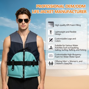 Gilet de sauvetage ISO 50N pour le surf, en tissu Oxford, équipement de sports nautiques, équipement offshore, aide à la natation, gilet de sauvetage pour jeunes <span class=keywords><strong>et</strong></span> adultes - Product Image 2