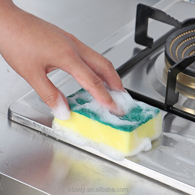 thumbnail interactive-video image 1 of Premium 12-Pad Sponges Kitchen - Upgraded Dish 1 of 12