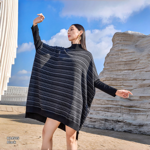 <span class=keywords><strong>Robe</strong></span> en tricot de luxe pour femmes, élégante, motif jacquard, manches longues, <span class=keywords><strong>robe</strong></span> chaude en mélange de <span class=keywords><strong>laine</strong></span>, <span class=keywords><strong>robe</strong></span> pull mi-<span class=keywords><strong>longue</strong></span> pour l'automne et l'hiver - Product Image 3