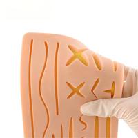 Almohadilla de Práctica de Sutura Cutánea Multivía, Módulo de Entrenamiento de Silicona para Práctica de Habilidades de Sutura, Uso en Enseñanza y Formación