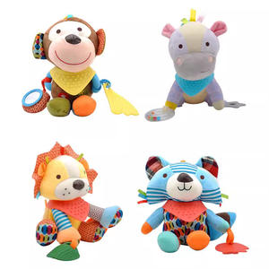 Nouveau-né bébé hochets doux jouets suspendus pour siège auto poussette sensorielle animaux en peluche jouets pour bébé 0-12 mois avec <span class=keywords><strong>anneau</strong></span> de <span class=keywords><strong>dentition</strong></span> - Product Image 6