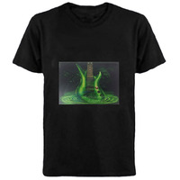 Usine directement musique fête vente son activé t-shirt led lumière haut vers le bas clignotant égaliseur EL panneau avec capteur sans fil