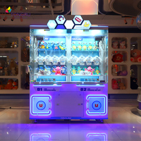 Machine de jeu de grue à deux joueurs pour centres de divertissement, en anglais et japonais, garantie 1 an