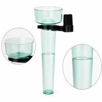 Vente flash : Pluviomètre en plastique transparent haute précision, facile à lire, pour extérieur, jardin, ferme, pelouse, cour.