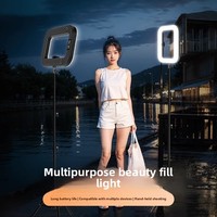 Selfie Rechargeable Led Lampe Lumières Avec Trépied pour Photographie Vidéo Live Streaming Studio