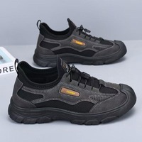 Chaussures de marche d'hiver pour hommes, imperméables, antidérapantes, à bout rond, baskets décontractées pour l'extérieur