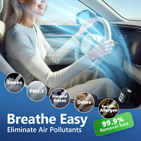 Nouveau meilleur vendeur Combo multifonction Plug In charge rapide double Ports USB chargeur de téléphone Mini purificateur d'air de voiture