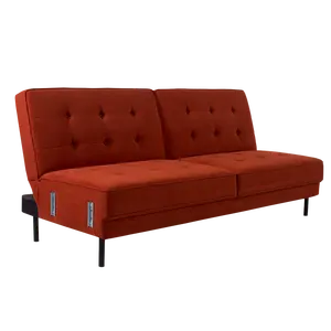 Sofá cama plegable de tela para sala de estar, sofá moderno de dos asientos, futón