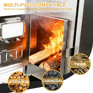 INBESTCAMP Kiuas Pech Solid Heater Banya Guide Stufa per Sauna da Esterno Pieghevole in Acciaio Smontabile con Logo, per Banya e Sauna Tradizionale - Product Image 4