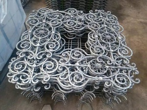 OUYA Garden Gate <strong>Used</strong> Forged Steel Panel Decorative Rosettes <strong>Iron</strong> for <strong>Sale</strong> - Product Image 4
