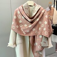 Écharpe-châle longue et élégante pour femme, en polyester imitation cachemire, nouvelle collection automne, épaisse et chaude, à motif géométrique, style luxe léger