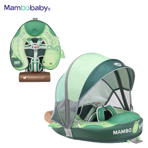 <span class=keywords><strong>Flotador</strong></span> de Pecho con Forma de Cocodrilo con Toldo para Niños de 3 a 24 Meses, Anillo de Natación <span class=keywords><strong>Mambobaby</strong></span>, <span class=keywords><strong>Flotador</strong></span> para Bebé No Inflable - Product Image 1
