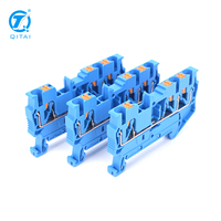 Bloc de bornes à ressort QPT 2.5BU bleu, 800V 24A 2.5mm², connecteur de câblage sans outil pour armoire de commande industrielle