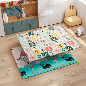 Alfombra de Juego Plegable y Gruesa para Bebés XPE, Mapa del Mundo con Muchos Peces, Pista de Ensueño, Alfabeto de Animales, Juguete Educativo para Bebés - Product Image 3