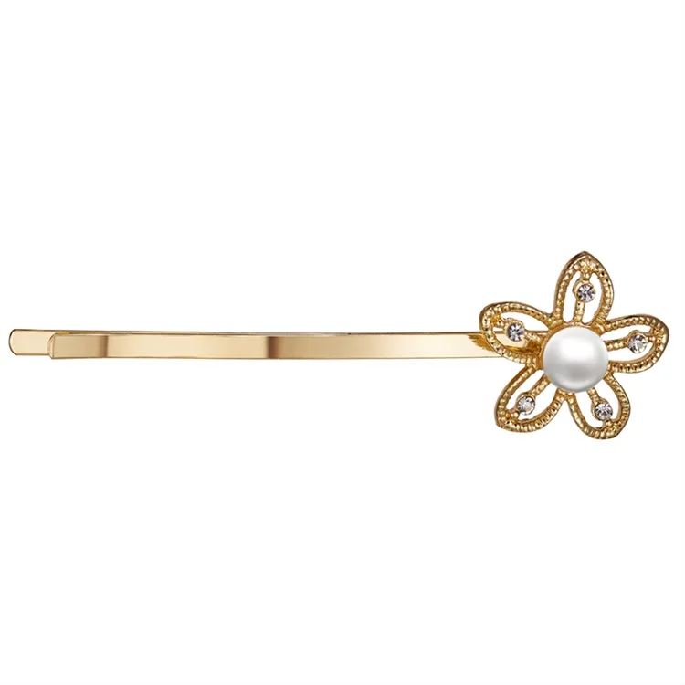 Oro Semplice Trendy Ragazze Regalo Femminile Del Fiore Della Perla Stella Lip Farfalla Barrettes Accessori per Capelli Clip