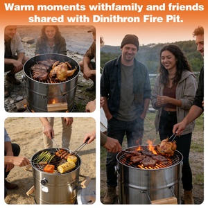 Estufa <span class=keywords><strong>de</strong></span> Exterior Multifuncional <span class=keywords><strong>de</strong></span> Acero Inoxidable con Función <span class=keywords><strong>de</strong></span> Calefacción, para Grandes Reuniones y Fiestas sin Humo - Product Image 3