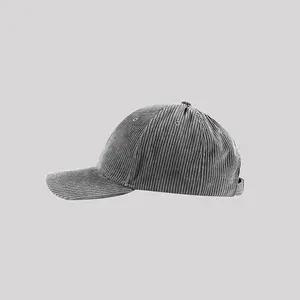 도매 빈 코듀로이 아빠 모자 디자인 로고 사용자 정의 남성 여성 야구 모자