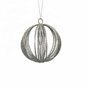 Silver Round <b>Wire</b> Bauble - Product Image 1