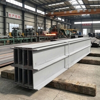 Poutre en acier Q235B 150x150mm SS400 125x125mm W8 W10 W12 W18 W21 W24 W27 à large bordure sectionnelle en I HEA HEB IPE