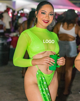 Maillot de bain une pièce personnalisé carnaval lundi porter des monokinis jouvert Costumes tenues carnaval des Caraïbes maillots de bain body 2026
