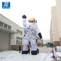 Modèle de Mascotte Géante Gonflable Personnalisée Astronaute de Dessin Animé pour Publicité et Décoration d'Événements Extérieurs