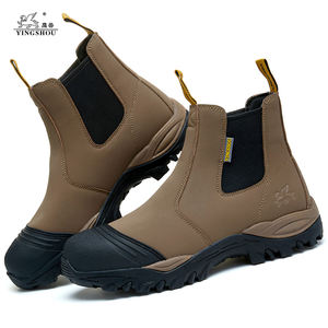 Stivale di sicurezza impermeabile Chelsea vera pelle stivali di sicurezza industriale Anti-foratura <span class=keywords><strong>scarpe</strong></span> di sicurezza <span class=keywords><strong>da</strong></span> <span class=keywords><strong>lavoro</strong></span> per gli uomini - Product Image 5