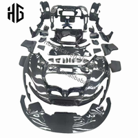 P1 GTR Kit de carrosserie en Fiber de carbone pour Mclaren P1 Facelift Upgrade GTR Style Pare-chocs de voiture Aileron arrière Jupes latérales Kit de carrosserie automatique
