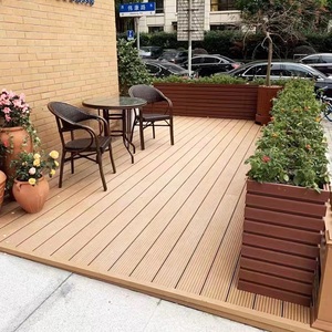Plancher de terrasse extérieur WPC antidérapant en composite bois-plastique, directement de l'usine, planches de terrasse durables - Product Image 4