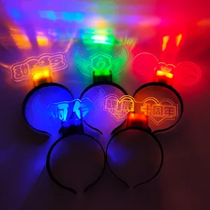 Concert Party Nguồn Cung Cấp Thiết Kế Tùy Chỉnh Acrylic Nhấp Nháy LED Headband