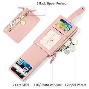 Portafoglio portacarte PU per <span class=keywords><strong>donna</strong></span> piccola con borsa portamonete e portamonete Business o <span class=keywords><strong>regalo</strong></span> promozionale - Product Image 2