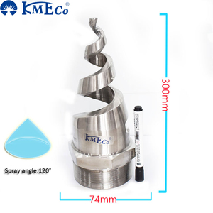 Kmeco tháp làm mát <span class=keywords><strong>4</strong></span> inch thép không gỉ rỗng nón đầy đủ hình nón xoắn ốc vòi phun - Product Image 6
