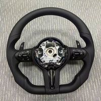 Volant adapté aux BMW F01 F15 F16 F22 F30 F10 F31 F20 E60 E90, en cuir, accessoires de voiture sportifs