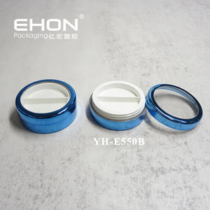 Fard à paupières rond de luxe en plastique ABS Palette compacte 3 couleurs Conteneurs de fard à paupières vides pour emballage de maquillage - Product Image 4